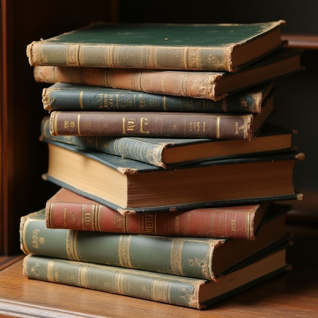Una pila de libros de gramática inglesa.